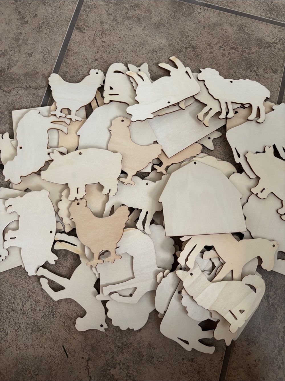 Farmhouse Wood Cutout Pieces for arts and crafts